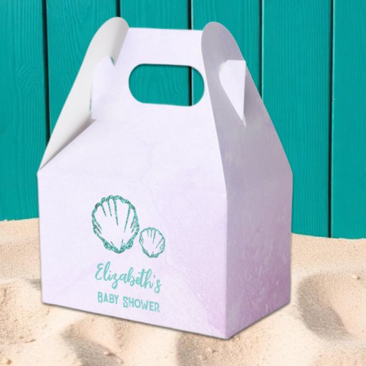 Seashell-Baby shower Bedankdoosjes