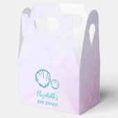 Seashell-Baby shower Bedankdoosjes (Geopend)