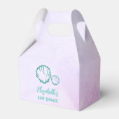 Seashell-Baby shower Bedankdoosjes (Voorkant Zijde)