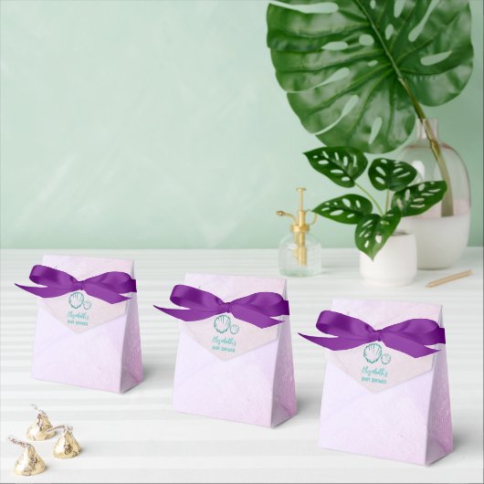 Seashell-Baby shower Bedankdoosjes (Meervoudige)