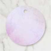 Seashell-Baby shower Bedankjes Labels (Achterkant)