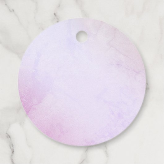 Seashell-Baby shower Bedankjes Labels (Achterkant)