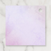 Seashell-Baby shower Bedankjes Labels (Achterkant)