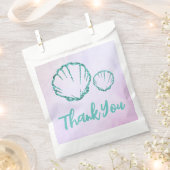 Seashell-Baby shower Bedankzakje (Geknipt)