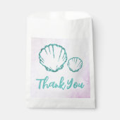 Seashell-Baby shower Bedankzakje (Voorkant)