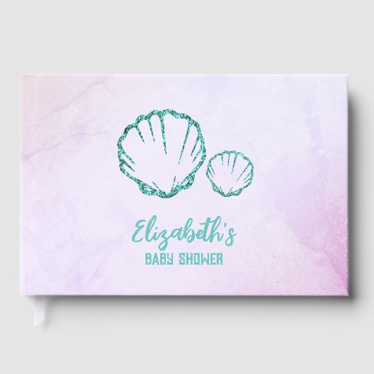 Seashell-Baby shower Gastenboek (Voorkant)