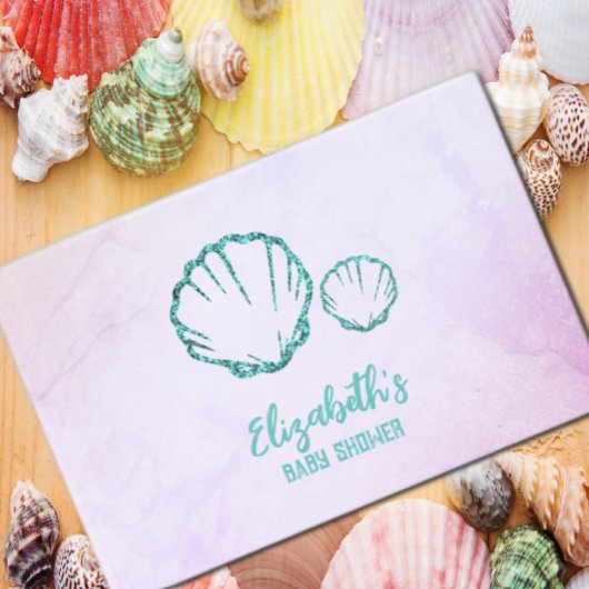 Seashell-Baby shower Gastenboek