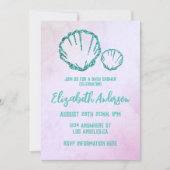 Seashell-Baby shower Kaart (Voorkant)