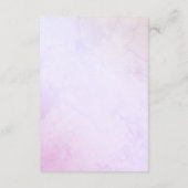 Seashell Baby shower Registry Informatiekaartje (Achterkant)