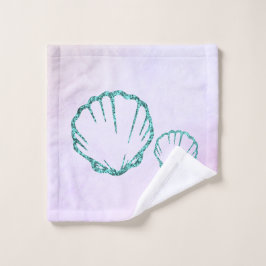 Seashell-Baby shower Washandje