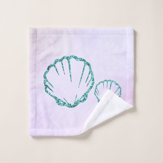 Seashell-Baby shower Washandje (Wasdoekje)