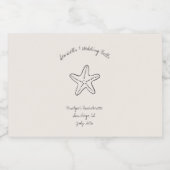 Seashell Bachelorette Mini Liquor Bottle Labels Likeurfles Etiket (Enkel label)