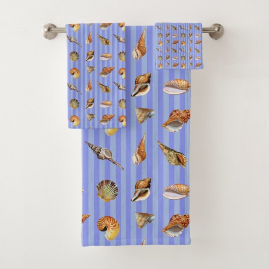 Seashell badkamer handdoek set (Insitu)