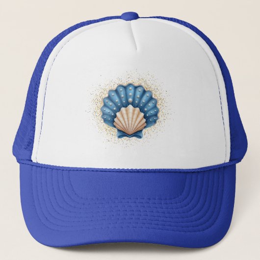 Seashell Baseball Hat Trucker Pet (Voorkant)