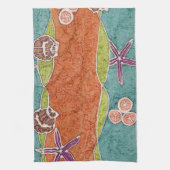 Seashell Batik Kitchen Towel Theedoek (Verticaal)