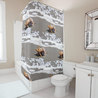 Seashell Beach Bathroom Showgordijn Douchegordijn