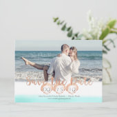 Seashell Beach Bewaar de datum Save The Date (Staand voorkant)