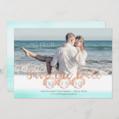 Seashell Beach Bewaar de datum Save The Date (Voorkant / Achterkant)