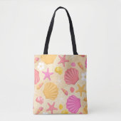 Seashell Beach Canvas tas (Voorkant)