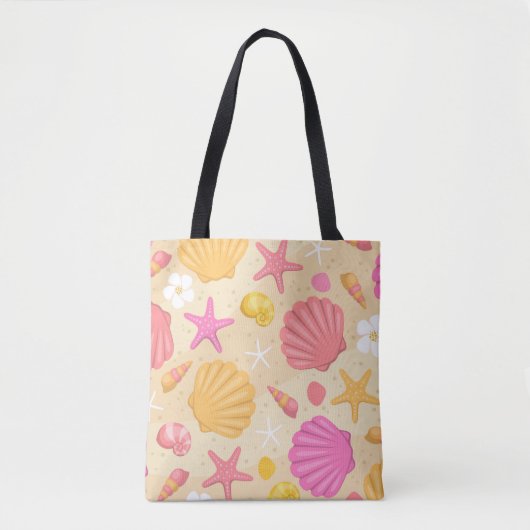 Seashell Beach Canvas tas (Voorkant)