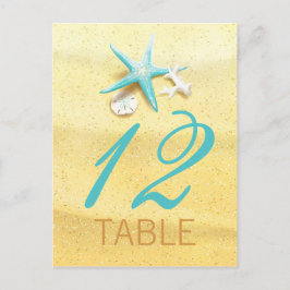 Seashell Beach Destination Trouwtafel Kaart