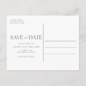 Seashell Beach Destination Wedding Bewaar de datum Aankondigingskaart (Achterkant)