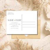 Seashell Beach Destination Wedding Bewaar de datum Aankondigingskaart