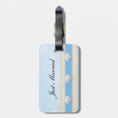 Seashell Beach getrouwd Bagagelabel (Achterkant verticaal)