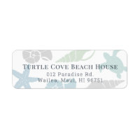 Seashell Beach House Cottage B&B Address Label