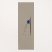 Seashell Beach Modern Beige Blue Poem Relax Yogamat (Voorkant)