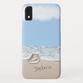 Seashell Beach Monogrammed Case-Mate iPhone Case (Achterkant)