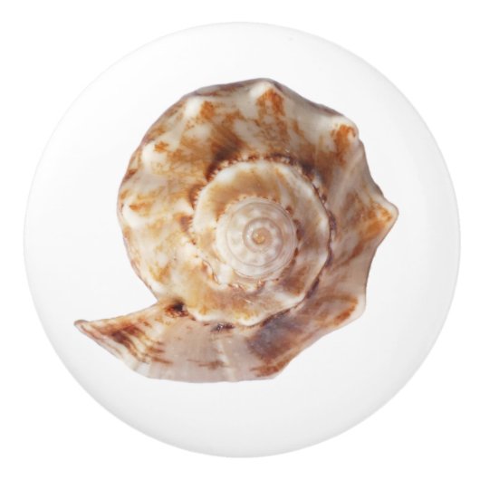 Seashell Beach Ocean Shell Keramische Knop (Voorkant)