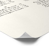 Seashell Beach Ocean Wedding Alfabetische zitplaat Poster (Hoek)