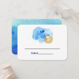 Seashell Beach | Seaside Weddentafel Place Cards Plaatskaartje