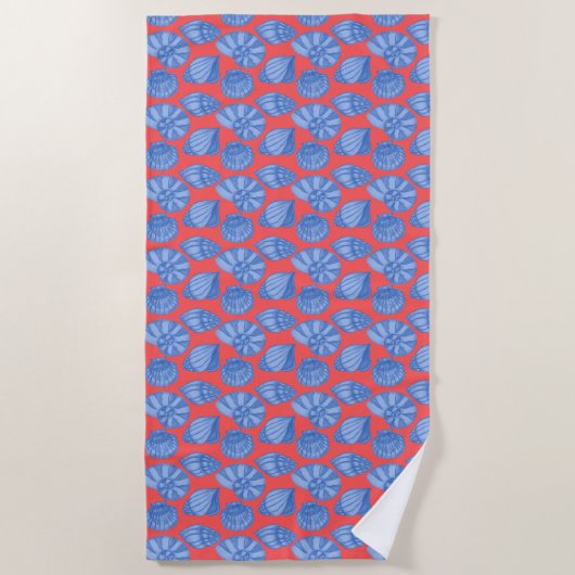 Seashell Beach Towel Strandlaken (Voorkant)