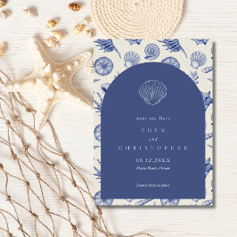 Seashell Beach trouwfoto Save The Date