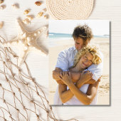 Seashell Beach trouwfoto Save The Date