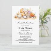 Seashell Beach Vrijgezellenfeest Kaart (Staand voorkant)