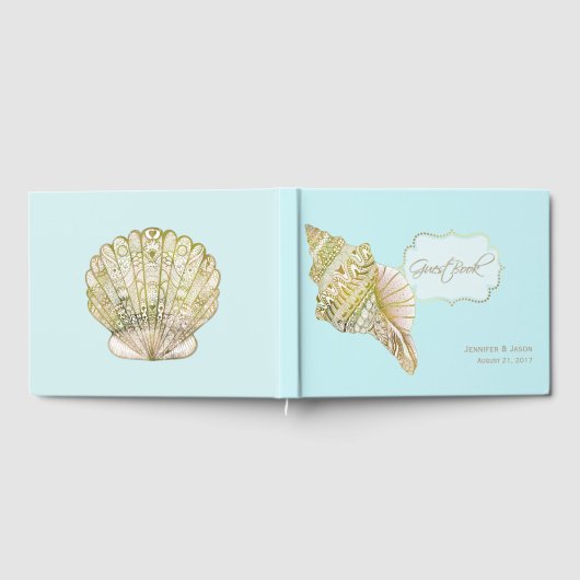 Seashell Beach Weddenschap Book Gastenboek (Volledig)