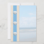 Seashell Beach Wedding Kaart (Achterkant)