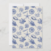 Seashell Beach Wedding Save The Date (Achterkant)