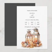 Seashell Beach Zomer decor Lantaarns Bruiloft Kaart (Voorkant / Achterkant)