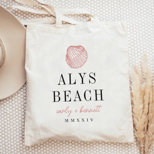Seashell Bestemming Bruiloft Welkom Tote Bag