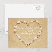 Seashell Blessings Briefkaart (Voorkant / Achterkant)