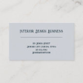 Seashell Blue Beach Theme Visitekaartje (Achterkant)