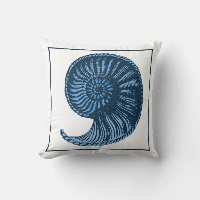  Seashell Blue No. 3 Pillow Kussen (Voorkant)