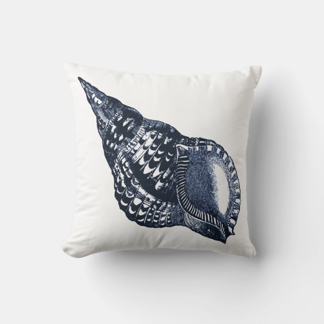  Seashell Blue Pillow Kussen (Voorkant)