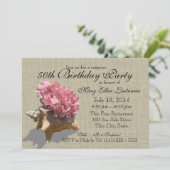 Seashell Boeket 50ste Verjaardagsfeest Kaart (Staand voorkant)