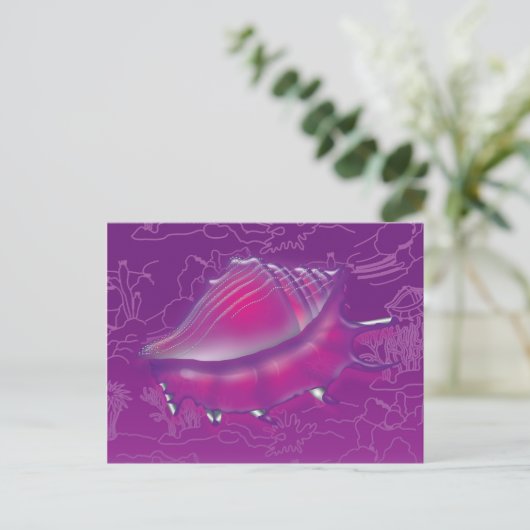 Seashell Briefkaart (Staand voorkant)