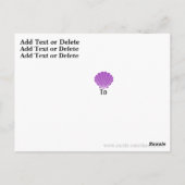 Seashell Briefkaart - SRF (Achterkant)